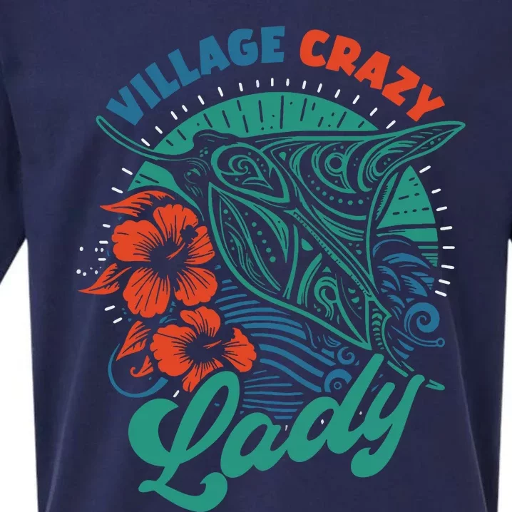 Village Crazy Lady Gramma Tala Sueded Cloud Jersey T-Shirt