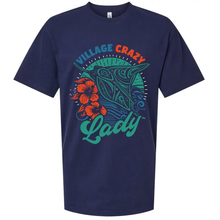 Village Crazy Lady Gramma Tala Sueded Cloud Jersey T-Shirt