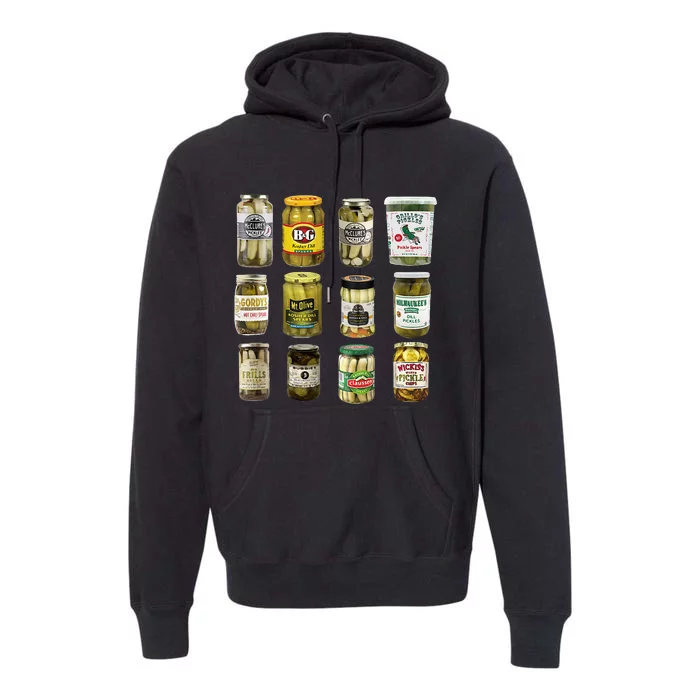 Vintage Canned Lover Pickles Premium Hoodie