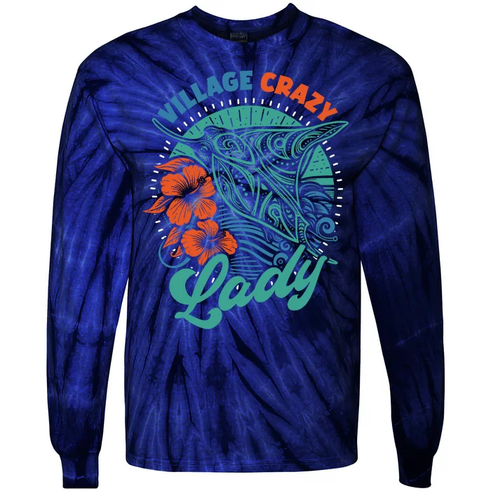 Village Crazy Lady Tie-Dye Long Sleeve Shirt