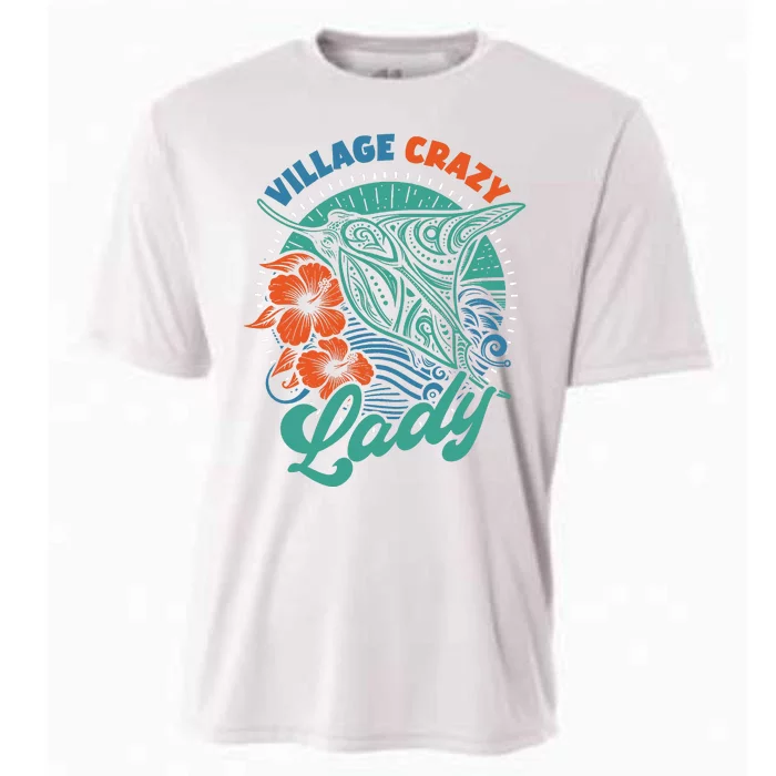 Village Crazy Lady Cooling Performance Crew T-Shirt