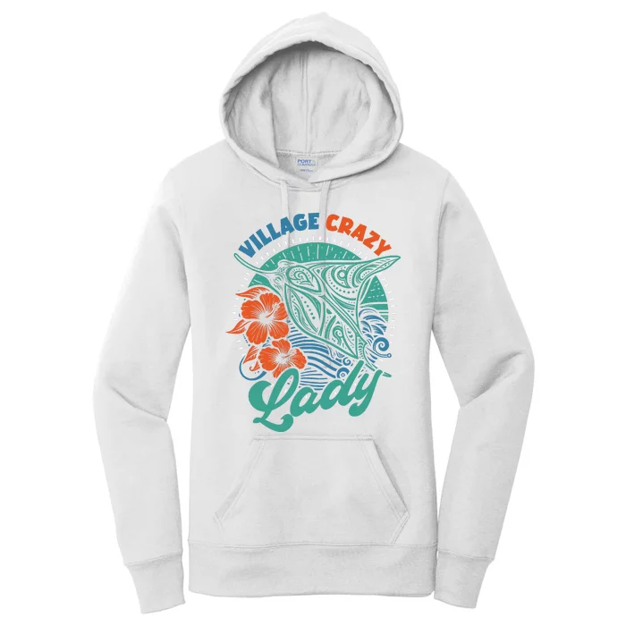 Village Crazy Lady Women's Pullover Hoodie