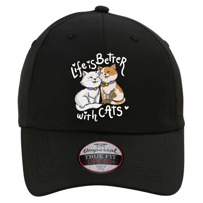 ValentineS Cat Lover Life Is Better With Cats MotherS Day The Original Performance Cap