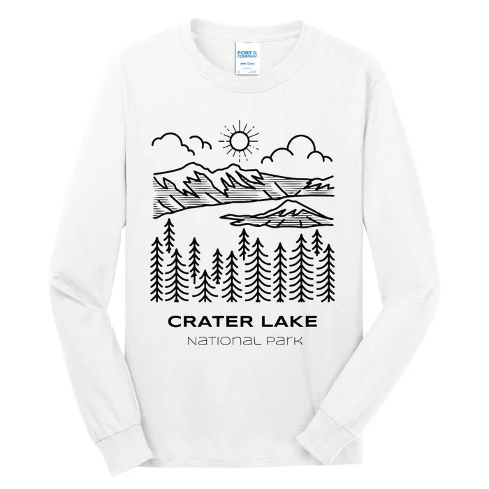 Vintage Crater Lake National Park Hike Tall Long Sleeve T-Shirt