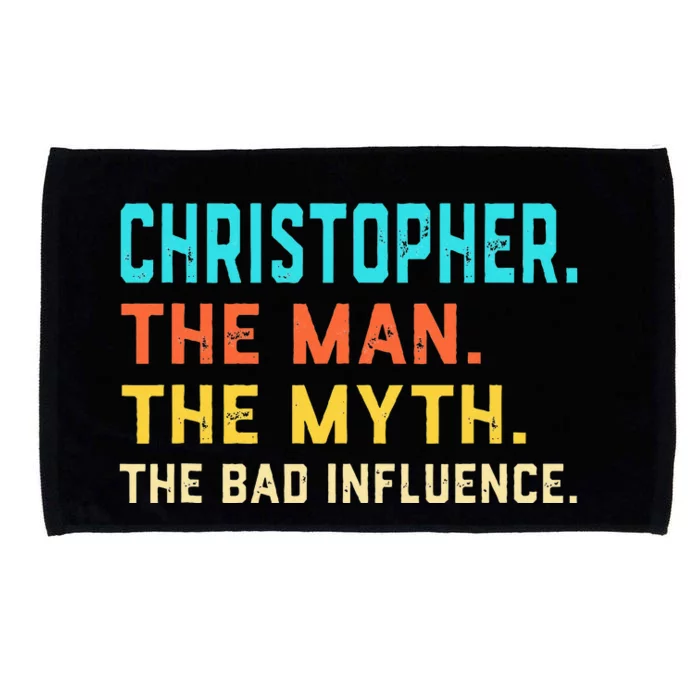 Vintage Christopher Man Myth The Bad Influence First Name Microfiber Hand Towel