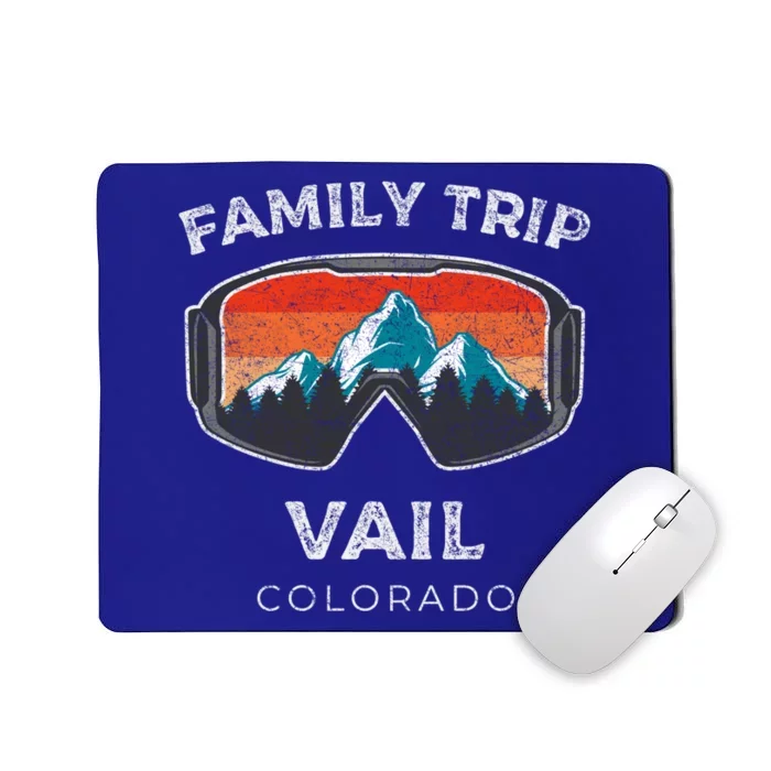 Vail Colorado Matching Family Vacation 2021 Family Ski Trip Gift Mousepad