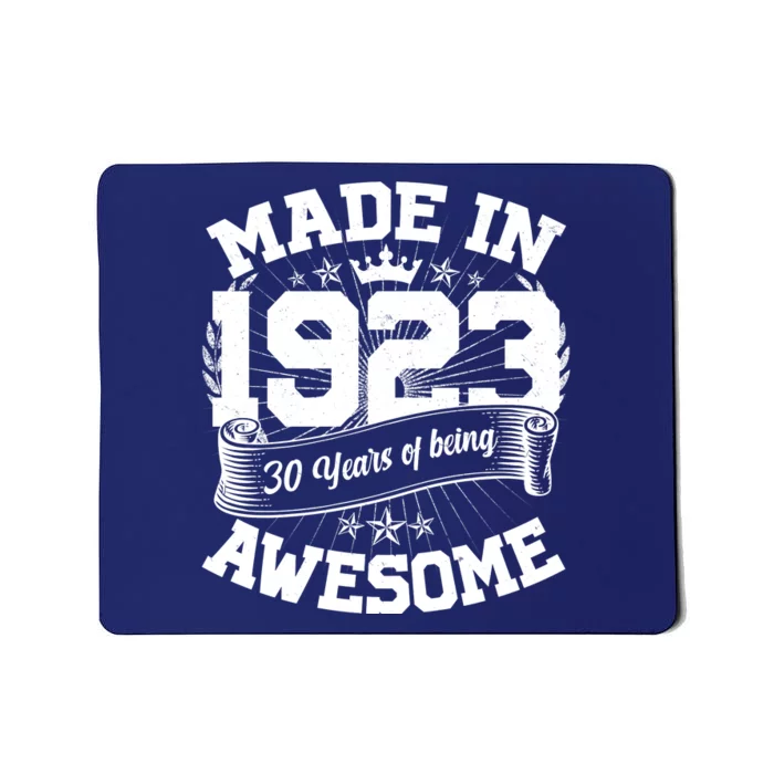 Vintage Crown Made In 1923 100 Years Of Being Awesome Mousepad