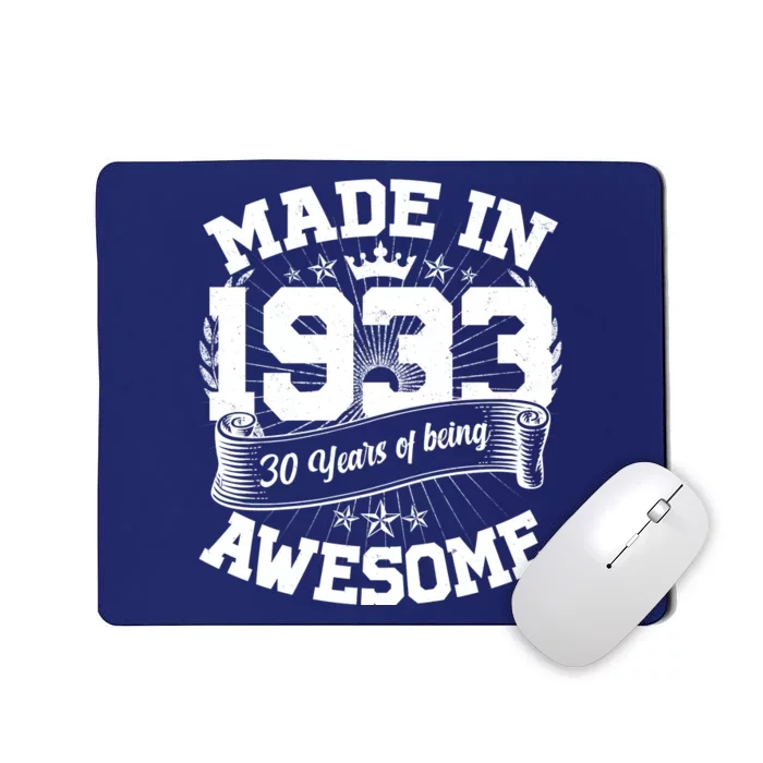 Vintage Crown Made In 1933 90 Years Of Being Awesome Mousepad