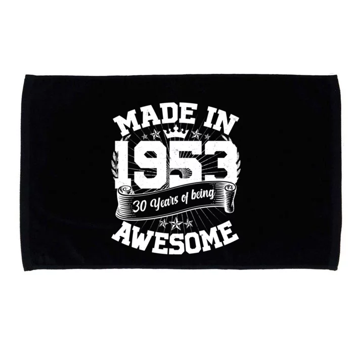 Vintage Crown Made In 1953 70 Years Of Being Awesome Microfiber Hand Towel