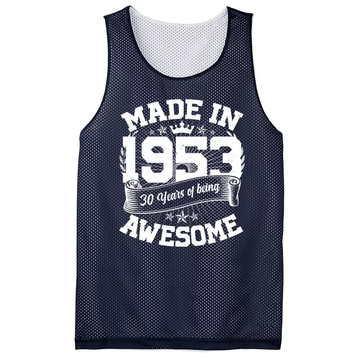 Vintage Crown Made In 1953 70 Years Of Being Awesome Mesh Reversible Basketball Jersey Tank