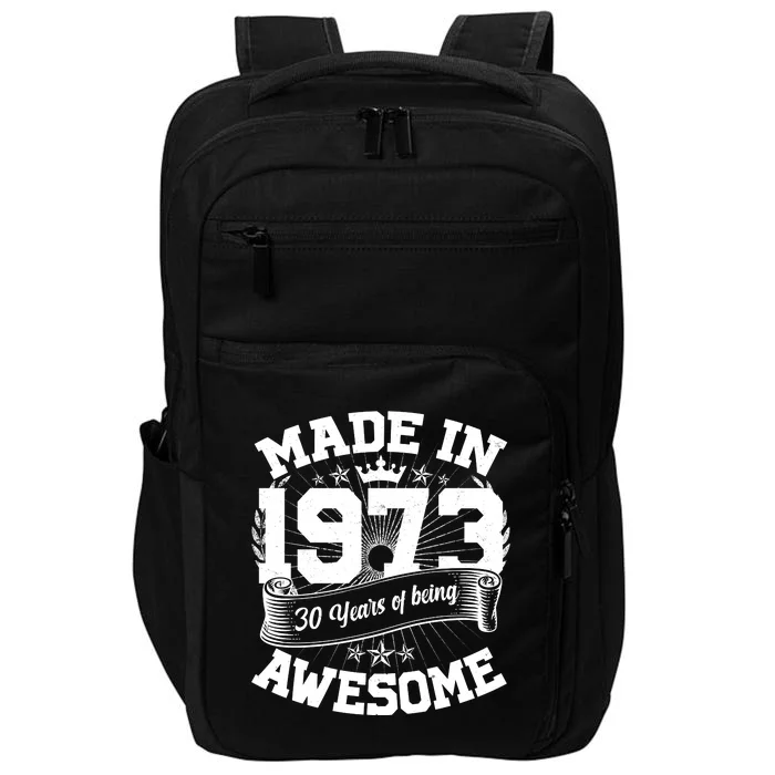 Vintage Crown Made In 1973 50 Years Of Being Awesome Impact Tech Backpack