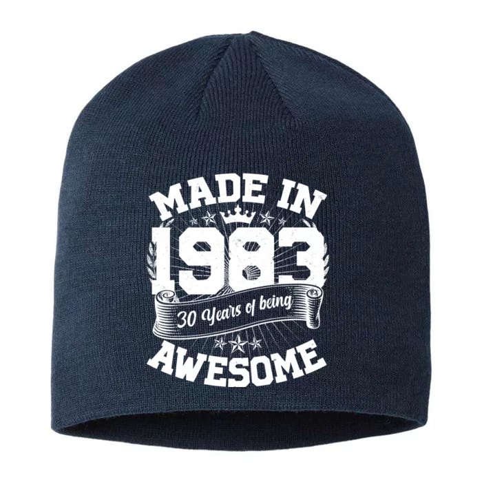 Vintage Crown Made In 1983 40 Years Of Being Awesome 8 1/2in Sustainable Knit Beanie