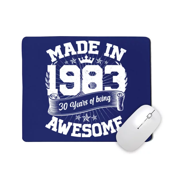 Vintage Crown Made In 1983 40 Years Of Being Awesome Mousepad