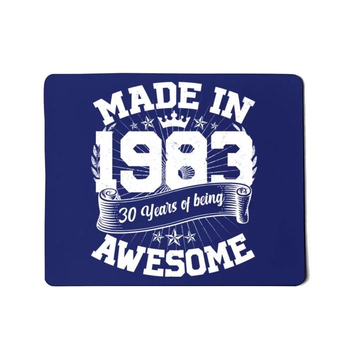 Vintage Crown Made In 1983 40 Years Of Being Awesome Mousepad