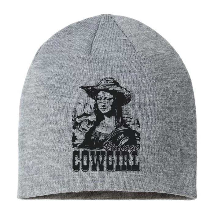 Vintage Cowgirl Mona Lisa Retro 8 1/2in Sustainable Knit Beanie