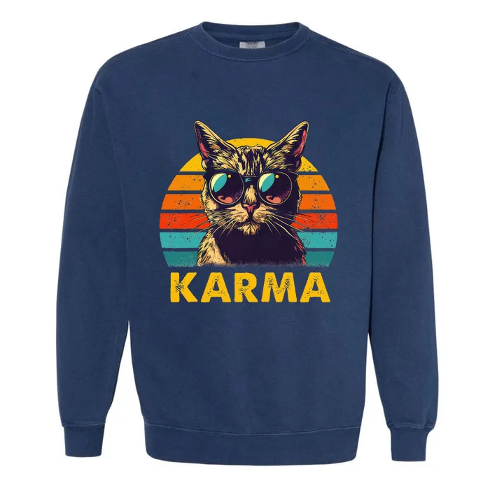 Vintage Cat Music Karma Garment-Dyed Sweatshirt