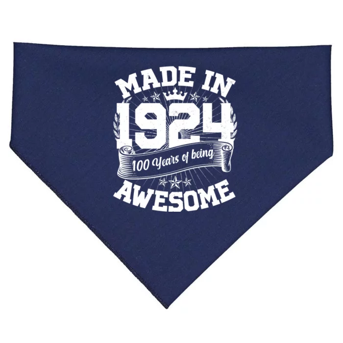 Vintage Crown Made In 1924 100 Years Of Being Awesome USA-Made Doggie Bandana