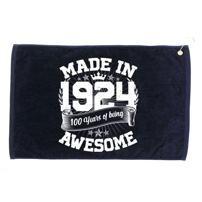 Vintage Crown Made In 1924 100 Years Of Being Awesome Grommeted Golf Towel