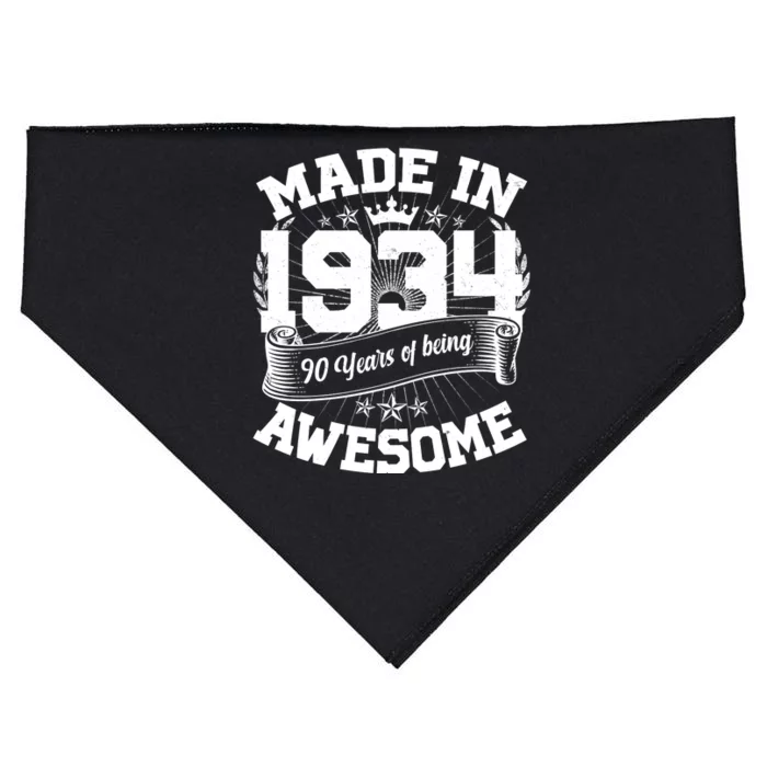 Vintage Crown Made In 1934 90 Years Of Being Awesome USA-Made Doggie Bandana