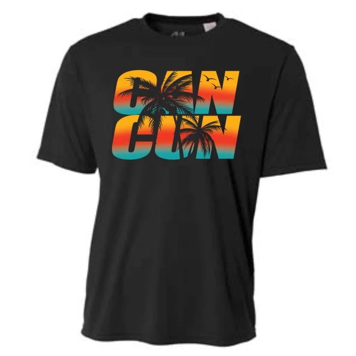 Vacation Cancun Mexico Gift Cooling Performance Crew T-Shirt