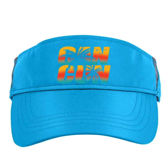 Vacation Cancun Mexico Gift Adult Drive Performance Visor