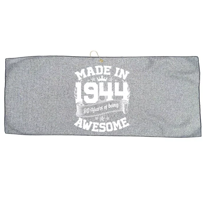 Vintage Crown Made In 1944 80 Years Of Being Awesome Large Microfiber Waffle Golf Towel