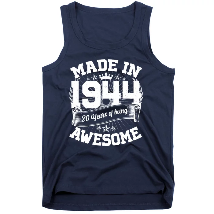 Vintage Crown Made In 1944 80 Years Of Being Awesome Tank Top