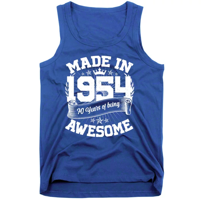 Vintage Crown Made In 1954 70 Years Of Being Awesome Tank Top