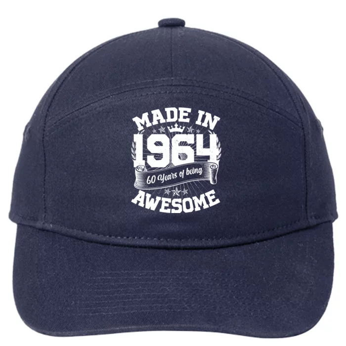 Vintage Crown Made In 1964 60 Years Of Being Awesome 7-Panel Snapback Hat