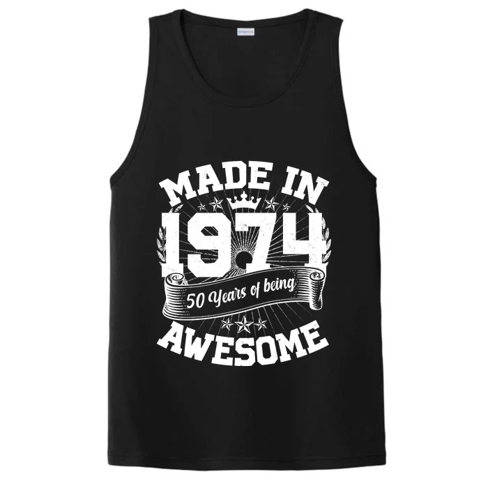 Vintage Crown Made In 1974 50 Years Of Being Awesome Performance Tank