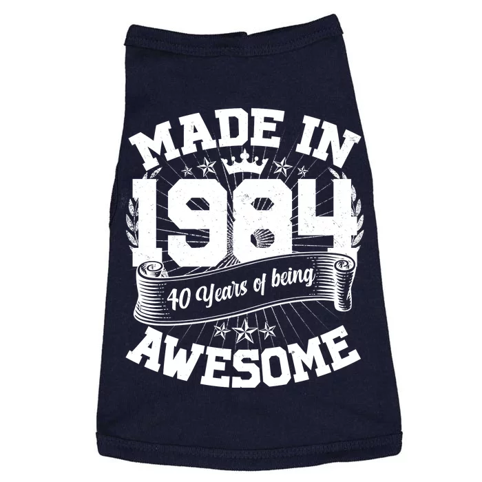 Vintage Crown Made In 1984 40 Years Of Being Awesome Doggie Tank