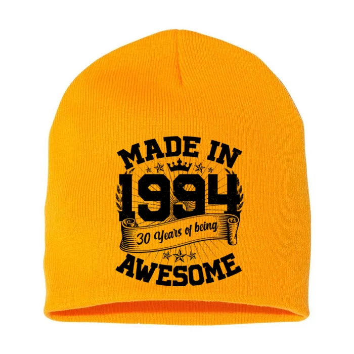 Vintage Crown Made In 1994 30 Years Of Being Awesome Short Acrylic Beanie