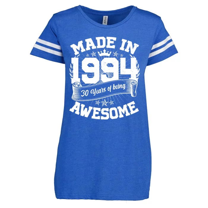 Vintage Crown Made In 1994 30 Years Of Being Awesome Enza Ladies Jersey Football T-Shirt