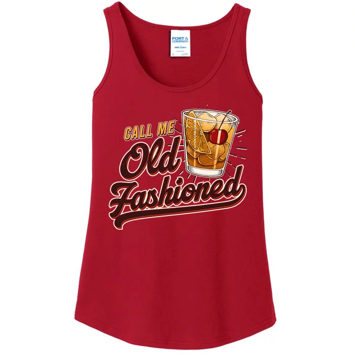 Vintage Call Me Old Fashioned Ladies Essential Tank