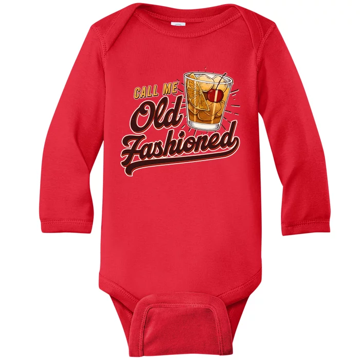 Vintage Call Me Old Fashioned Baby Long Sleeve Bodysuit