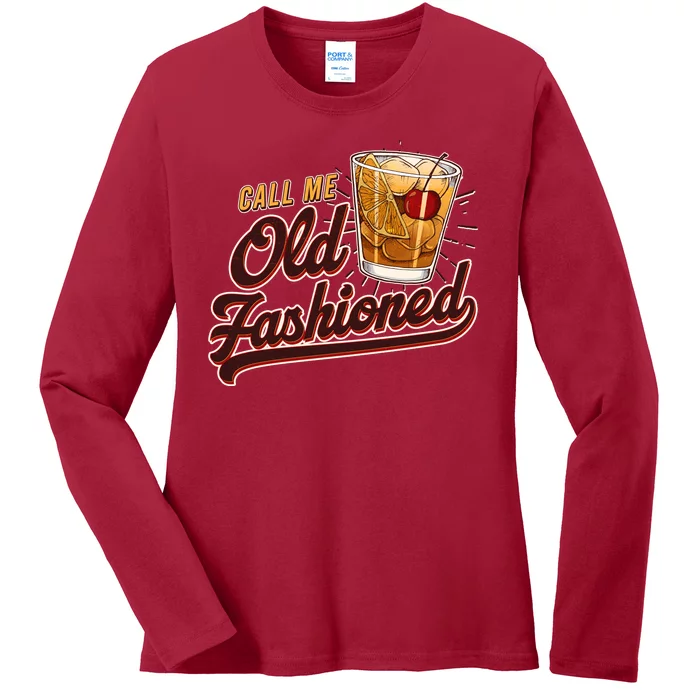 Vintage Call Me Old Fashioned Ladies Long Sleeve Shirt