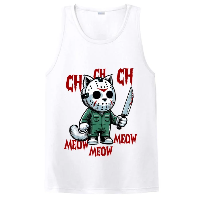 Vintage Cat Meow Halloween Cat Performance Tank