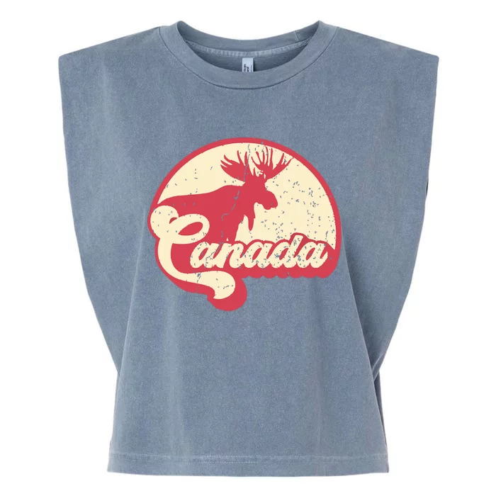 Vintage Canadian Moose Canada Day Garment-Dyed Women's Muscle Tee