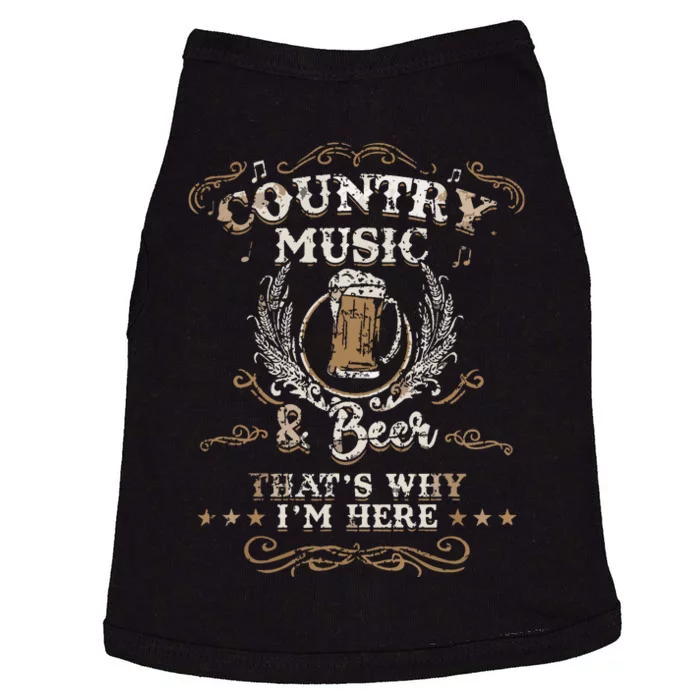 Vintage Country Music And Beer Thats Why Im Here Legends Doggie Tank