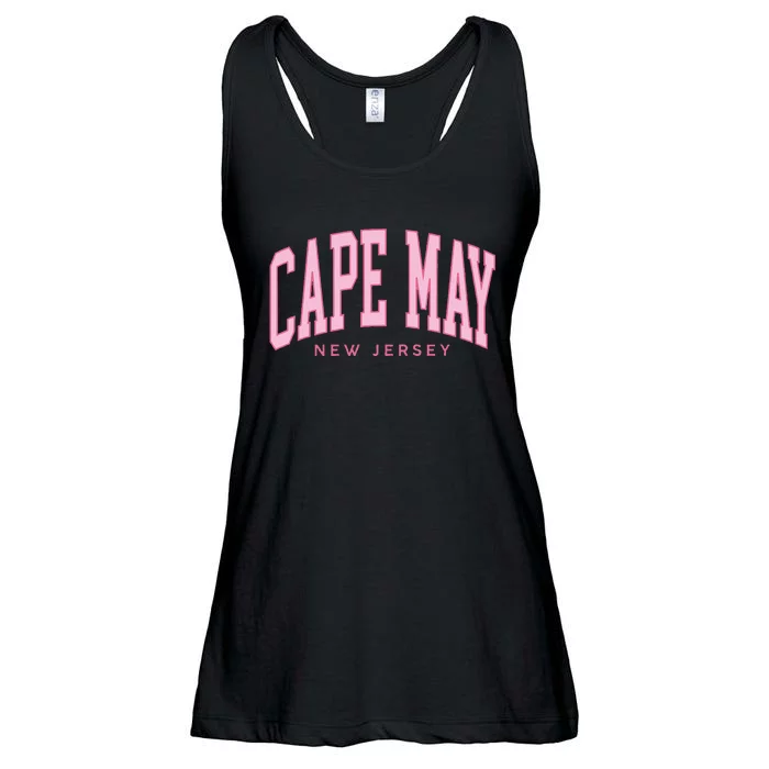 Vintage Cape May Nj Retro Throwback Beach Preppy Ladies Essential Flowy Tank