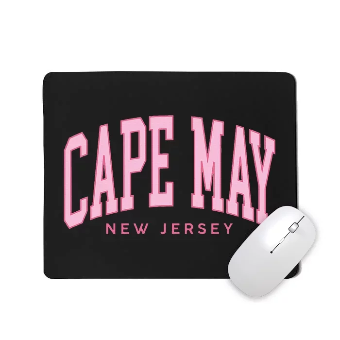 Vintage Cape May Nj Retro Throwback Beach Preppy Mousepad