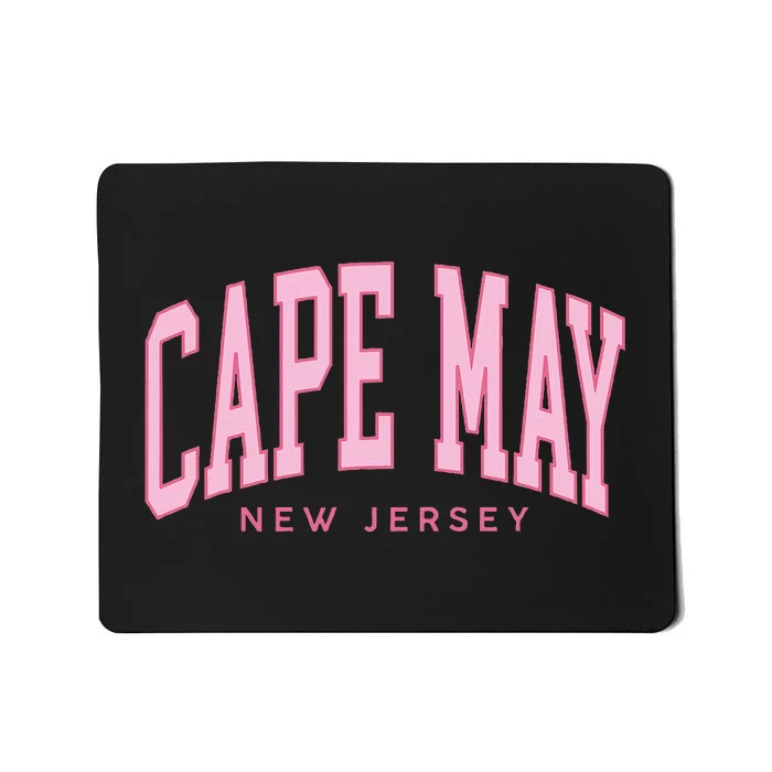 Vintage Cape May Nj Retro Throwback Beach Preppy Mousepad