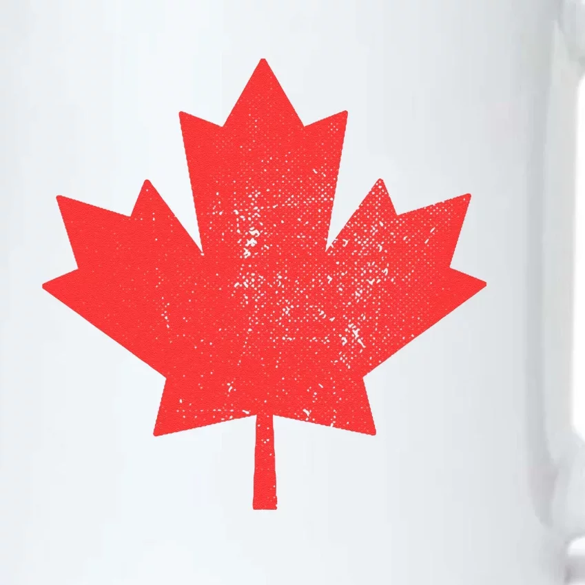 Vintage Canada Maple Leaf Canada Day Black Color Changing Mug