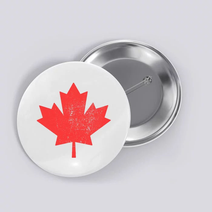 Vintage Canada Maple Leaf Canada Day Button