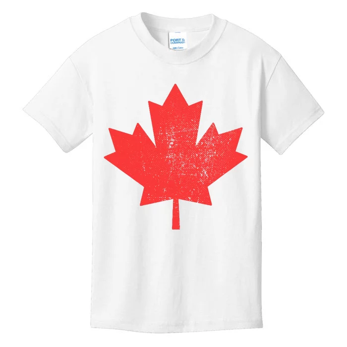 Vintage Canada Maple Leaf Canada Day Kids T-Shirt