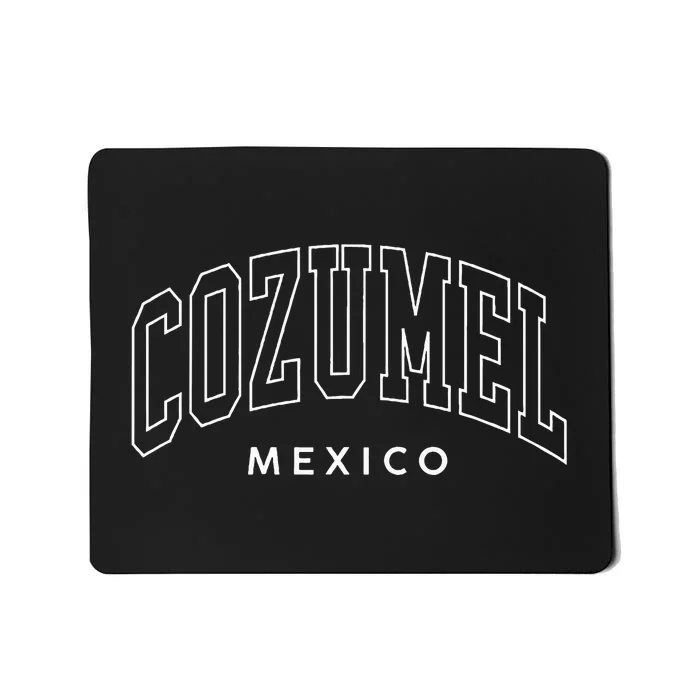 Vintage Cozumel Mexico Retro Throwback Preppy Women Souvenir Mousepad