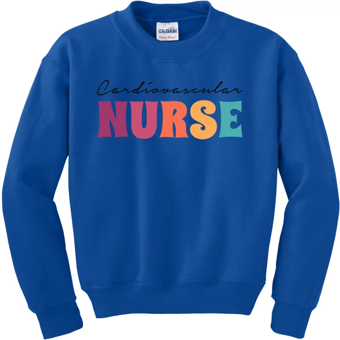 Vintage Cardiovascular Nurse Week Nurses Nursing Squad Cute Gift Kids Sweatshirt