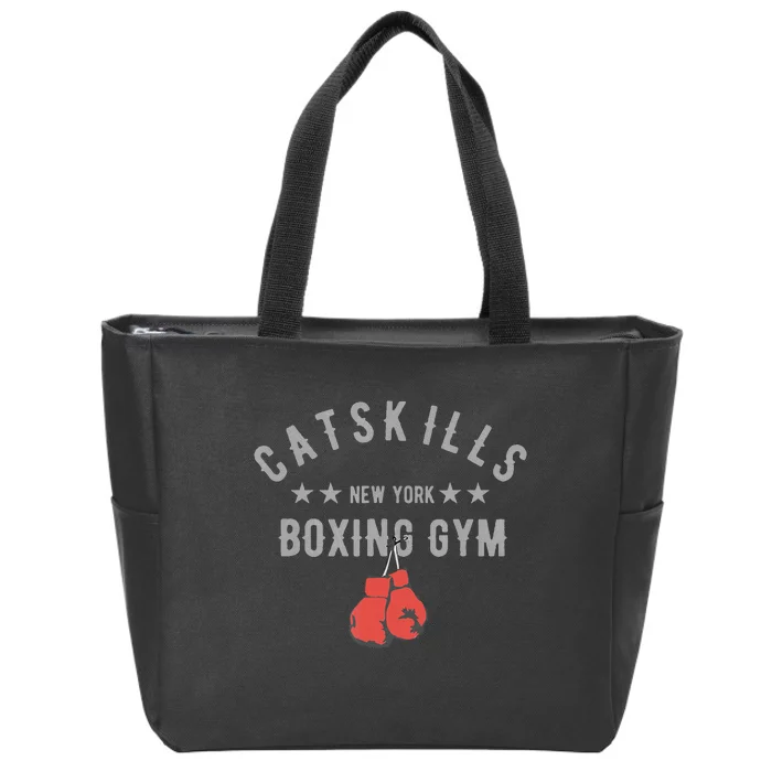 Vintage Catskills New York Boxing Gym Boxing Day Zip Tote Bag