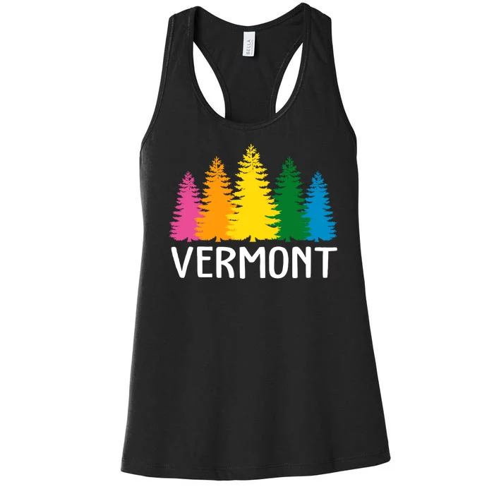 Vermont Colorful Nature Women's Racerback Tank