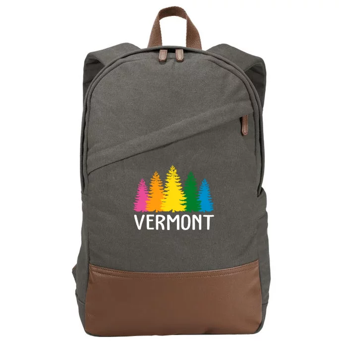 Vermont Colorful Nature Cotton Canvas Backpack